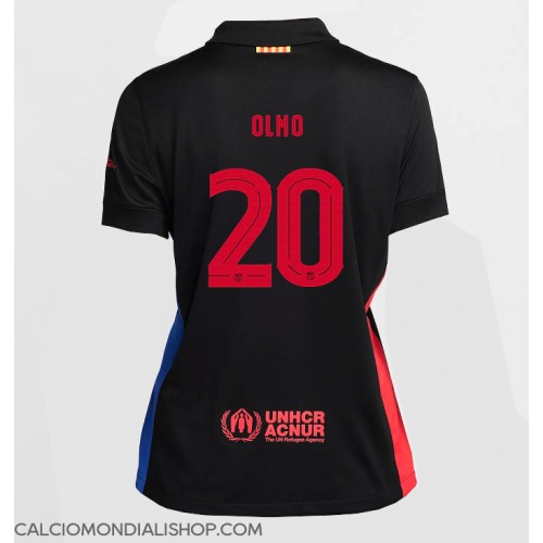 Maglie da calcio Barcelona Dani Olmo #20 Seconda Maglia Femminile 2024-25 Manica Corta